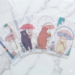 Savingリフィル4枚！雨とくま バインダー貯金