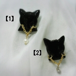 黒猫ブローチ　