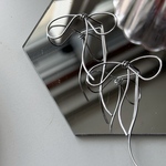 2pcs)4281)ptpオリジナルピアス)ribbon)#4l