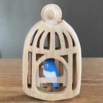鳥かごのブローチ