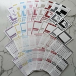  【4月7日20:00販売開始】cotton melody / コラージュ素材コンプリートセット / 5種類各8色 / ノベルティ1色各10枚 / 合計450枚 【シンプル素材】