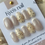 No.240 マグネット×フレンチ春ネイル🫧