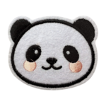 ワッペン 刺繍 アップリケ パンダ 動物 可愛い 園児児童入園入学保育園幼稚園 リメイク ワンポイント 推し活 アイロン接着［HARE］DB002