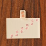 猫さんの肉球の消しゴムはんこ（b）（再販）
