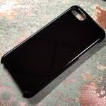 【艶type2個】iPhone7  iPhone8 兼用2個セット  デコ専用超ツヤツヤ  ハードケース  ブラック    オリジナルケースづくりに♡