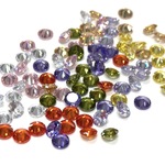 MIX003 ミックスカラー 5mm 80個入り 8色有り CZ AAAキュービックジルコニア ラウンドカット ルース