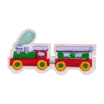 ワッペン 刺繍 アップリケ 電車 列車 汽車 乗り物 車 男の子 入園入学保育園幼稚園 リメイク ワンポイント アイロン接着［HARE］NM001