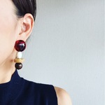 べっ甲大ぶりイヤリング
