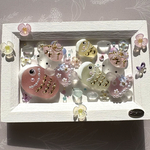 ♡うさぎ姉妹未来へ向かう♡シーグラスアート ガラス こどもの日 こいのぼり