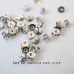 サージカルステンレスキャッチ[50piece] Import parts No3412