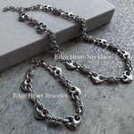 【Edge Heart Necklace】チョーカー 金属アレルギー対応necklace