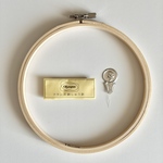 刺繍枠（15cm）と刺繍針セット