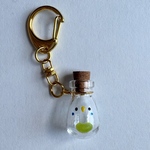 mini瓶チャーム（Gold/Blue）ブルーチーク