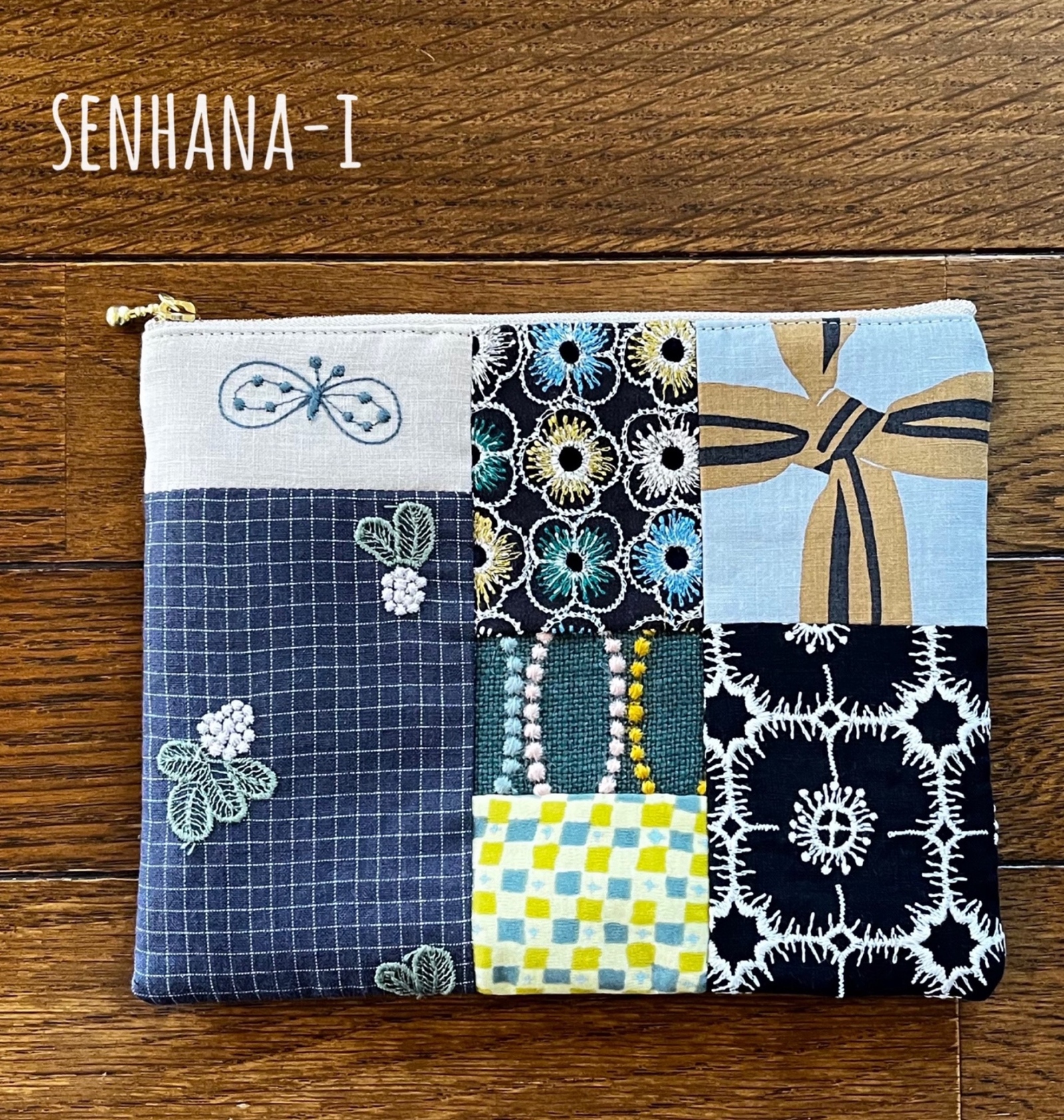 受注製作》再販 ミナペルホネン アネモネ 麻ひもかごバック - SENHANA