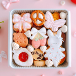 春限定｜うさぎのいちごクッキー缶🐰🍓〜いちごワンピのうさぎさん〜【誕生日/入園/入学/ギフト】