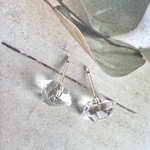 大好評《つけっぱなし》1粒ピアス　2XL ハーキマーダイヤモンド 8～10mm ピアス｜14KGF/Silver925/サージカルステンレス｜天然石ピアス｜片耳・両耳