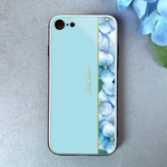 梅雨の紫陽花のスマホケース（ライトブルー）  強化ガラス iphone14 iphone16 アジサイ スマホケース 梅雨 iphone13 iphone15
