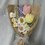 【即購入可】編み物　枯れない花束　毛糸のお花　大きめブーケ◎