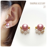 大人のシンプルパールピアス