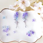 紫陽花ピアス（イヤリング）
