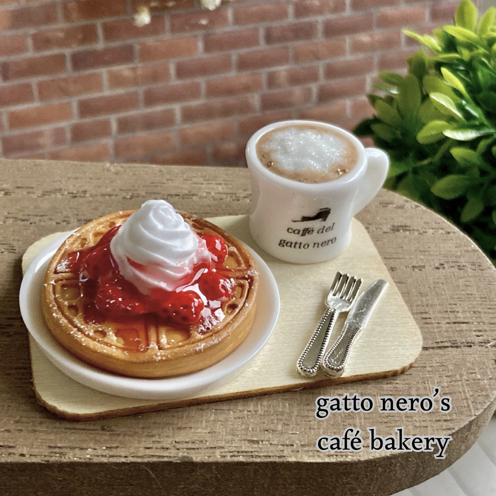 ミニチュアフード はちみつバタートーストキーホルダー - gatto nero'S