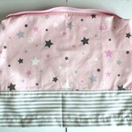 【atopiyu様専用/受注後製作/サイズオーダー】スター＆ボーダー柄の座布団式防災頭巾カバー　ネイビー