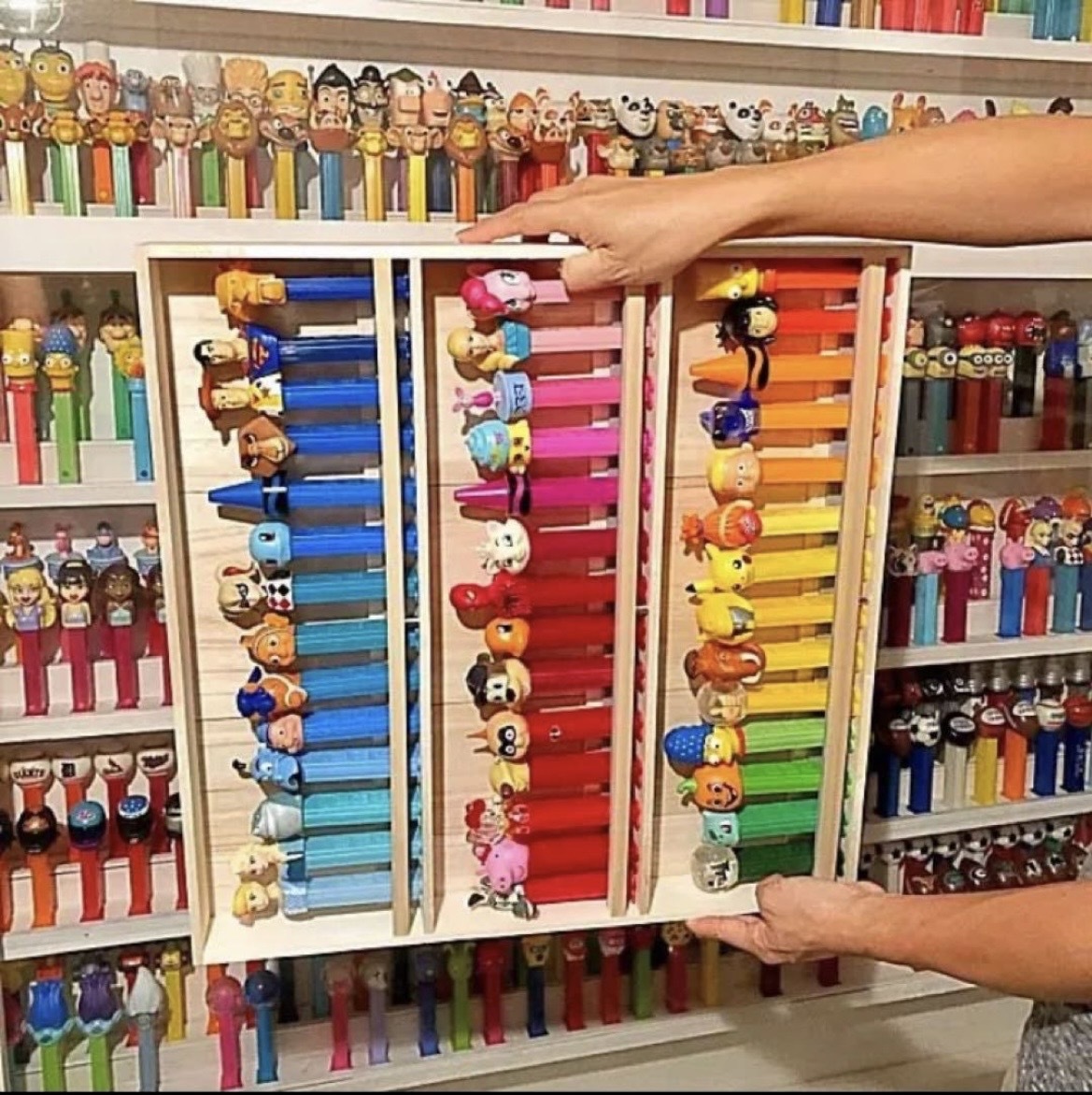 2台セット】PEZ ディスプレイ棚 壁掛 足無しPEZ対応 コレクション