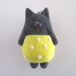 おむつ子猫ストラップ（ロシアンブルー）
