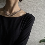 ーlayered ball chain necklaceー　サージカルステンレス　ボールチェーン　ボールチェーンネックレス　ネックレス　チェーンネックレス