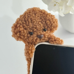 ひょっこりプードルレッド犬のスマホケース＊iPhone＊Android