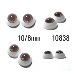 10838 ✤ 10/6mm ドール用アイチップ 3DTYPE