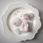 4/11(土)21時〜オーダー＊アッシュピンク＊flower gardenコーデセット＊22cm