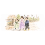 【データ】ふんわり水彩タッチの似顔絵オーダー｜やさしい家族イラスト｜記念日・誕生日に