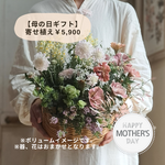 母の日寄せ植えギャザリング花籠5900