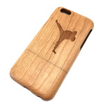iphone 5/5s/SE 6/6s 6plus/6splus 7 7plus ケース 木製 ウッド 空手