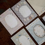 ★4月新入荷★[樂意Loidesign] [LY-265A] 檸檬與小鳥盤 Lemon & Bird Tray/A7サイズ Memo コラージュ メモ(5種類各8枚入)