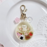 〘くま〙春のピクニックお弁当🐻🍱🌸キーホルダー