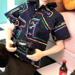 50s Retro Gamer Shirt 1/6ドール メンズ　ボーイフレンド