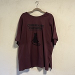 ネコ柄　レディース半袖Tシャツ　綿100％【S～LL】