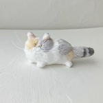 キーホルダー変更可◎パステル三毛猫のぬいぐるみ