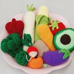 送料無料 あみぐるみ 野菜 12個Aセット PET TOY 犬のおもちゃ おままごと プレゼント インテリア ディスプレイ 撮影用アイテム 