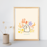 【春が来るよ！】鳥さんの似顔絵イラスト