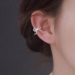 【イヤーカフ】1個入り　リボン　シルバー　イヤカフ　