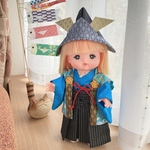 メルちゃんのこどもの日☆兜と陣羽織のセット＊青