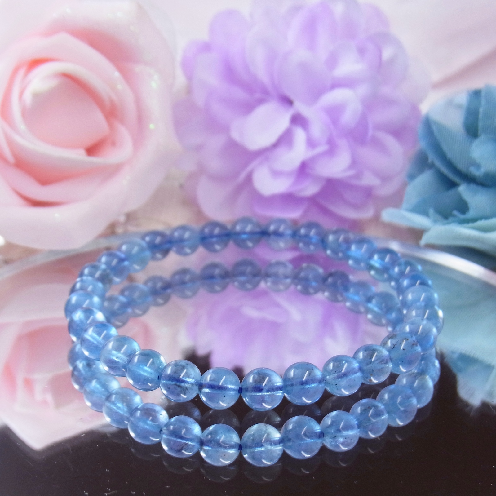 ☆お値下中☆15％OFF☆深海のような神秘ブルー サンタマリア アクア
