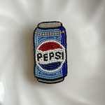 コーラ　ブローチ　ビーズ刺繍