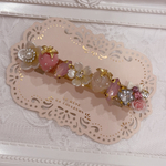 フラワーいちごのビジューバレッタ