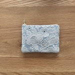 mina  perhonen smile  flower ミニ ポーチ　ミナペルホネン の刺繍生地