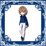 ネイビーシャツ＆ピンストライプスリムパンツ2点Set. ♱ Harmoniabloomroot ハルモニアブルームルート 用