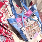 p様ご予約/ ꫛꫀꪝ ポメラニアンちゃんトートバッグ1点＆パネル生地のタオルハンカチ数枚